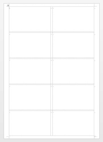 登録したラベルの表組