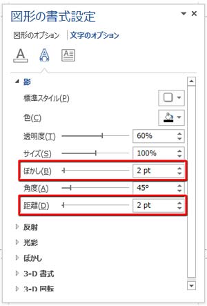 名前にスタイル適用