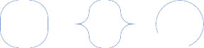 「左右セットの括弧」と「円弧」の変形例