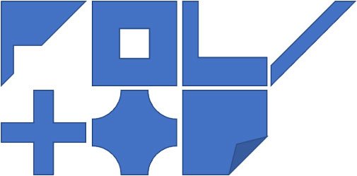 フレーム・縞・L字十字・ブローチ・メモの変形例