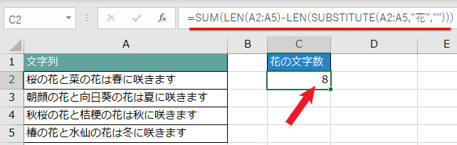 Excel2019、2021、365で特定の文字列をカウントする計算式