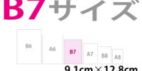 B7サイズについて詳細解説