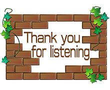 Thank you for listeningイラスト２