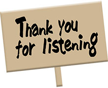 Thank you for listeningイラスト３