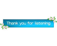Thank you for listeningイラスト４