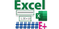 Excelで日付や桁数の多い数字が####やE+などに変換される原因と直し方